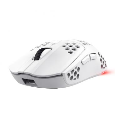 Ratón Gaming Inalámbrico Trust Gaming GXT 929 Helox/ Batería recargable/ Hasta 4800 DPI/ Blanco