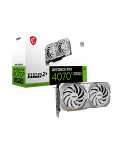 Tarjeta Gráfica MSI NVIDIA Geforce RTX 4070 TI Super 16G Ventus 2X White Oc 16Gb GDDR6X