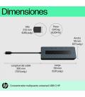 Docking USB Tipo-C HP 50H55AA USB-C/ 2xUSB/ 1xHDMI/ 1xDisplayPort/ 1xRJ45/ 1xUSB Tipo-C PD/ Negro