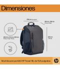 Mochila HP Travel para Portátiles hasta 15.6"/ Gris