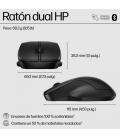 Ratón Inalámbrico HP 225 Dual/ Hasta 1600 DPI/ Negro