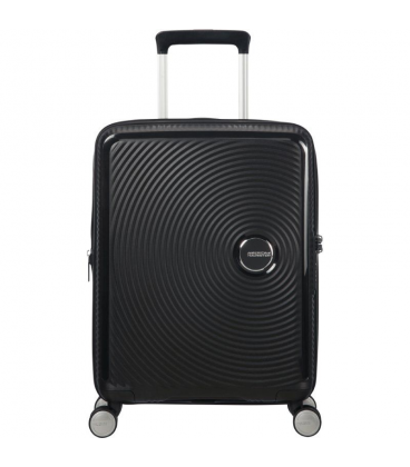 Maleta de cabina american tourister soundbox spinner 55cm/ 55x40x20cm/ 4 ruedas/ negro bass