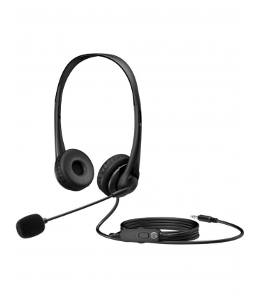 Auriculares HP G2/ con Micrófono/ Jack 3.5/ Negros