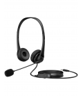 Auriculares HP G2/ con Micrófono/ Jack 3.5/ Negros