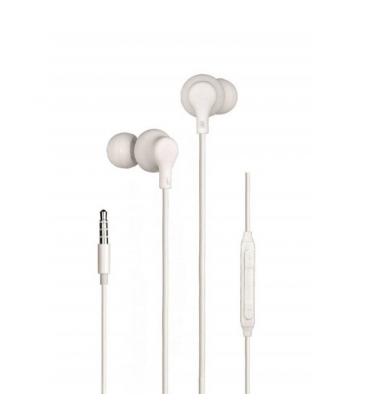 Auriculares intrauditivos daewoo dw2014/ con micrófono/ jack 3.5/ blancos