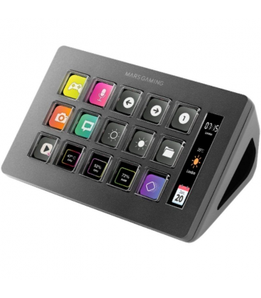 Stream deck slim mars gaming msd-one/ 15 teclas lcd/ negro