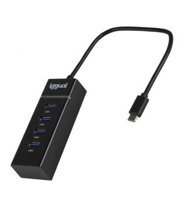 Iggual hub usb 3.0 tipo c x 4 puertos hub-c-4p