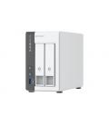 QNAP TS-216G servidor de almacenamiento NAS Torre Ethernet Blanco Cortex-A55