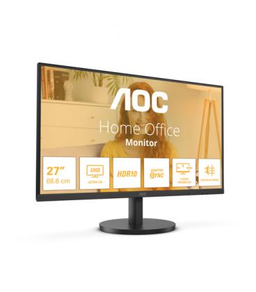 Monitor Profesional AOC U27B3M 27"/ 4K/ Multimedia/ Negro