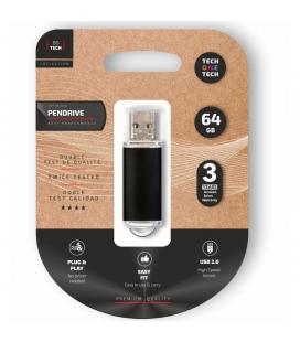 Pendrive 64gb tech one tech basic usb 2.0/ negro