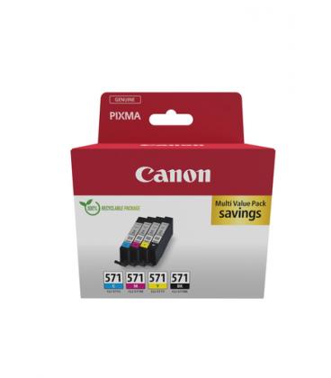 Cartucho de Tinta Original Canon CLI-571 Multipack/ Cian/ Magenta/ Amarillo/ Negro