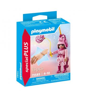 Playmobil niña con traje de unicornio