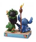 Figura enesco disney lilo y stitch con guitarra hawaiana