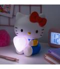 Lámpara 3d paladone hello kitty con corazón 16 cm