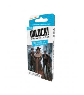 Juego de cartas unlock! miniaventuras asesinato en birmingham