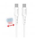 Cable qchar sofia usb tipo c a lightning - 2m - pvc blanco