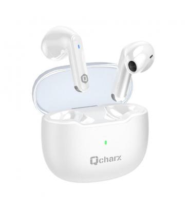 Auriculares qcharx harmony auricular tws bluetooth 5.3 blanco