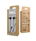 Auriculares muvit m1c usb tipo c negro