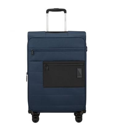 Maleta mediana samsonite vaycay spinner expansible 66cm/ 66x43x30cm/ 4 ruedas/ azul marino