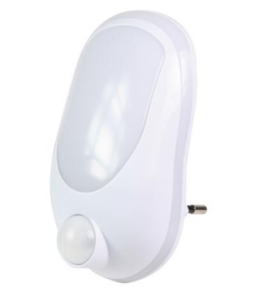 Luz de Noche con Sensor de Movimiento Smartwares 10.013.04/ 0.4W/ Blanca