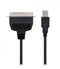 Cable Conversor impresora Nanocable 10.03.0001/ USB Macho - CN36 Macho/ 1.5m/ Negro