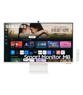 Smart Monitor Samsung M8 S32DM801UU 32"/ 4K/ Smart TV/ Webcam/ Multimedia/ Regulable en altura/