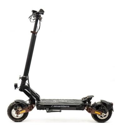 Patinete eléctrico smartgyro ryder certificado/ motor 1000w/ ruedas 10'/ 25km/h/ autonomía 75km