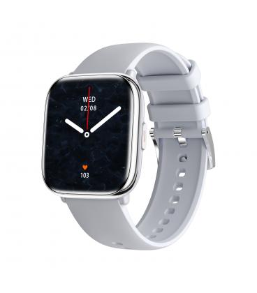 Reloj smartwatch myphone pastel silver gray