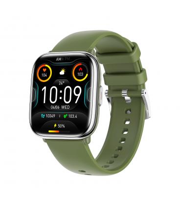 Reloj smartwatch myphone pastel silver green