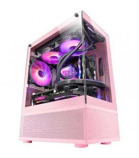 Caja gaming minitorre mars gaming mc-se/ rosa