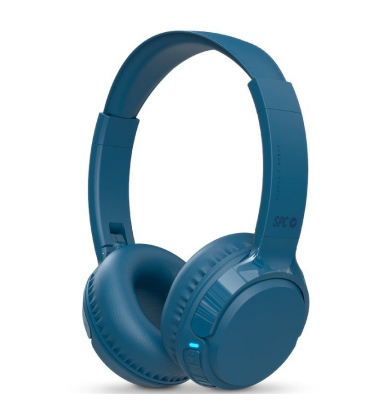 Auriculares inalámbricos spc heron 2 studio/ con micrófono/ bluetooth/ azules