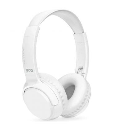 Auriculares inalámbricos spc heron 2 studio/ con micrófono/ bluetooth/ blancos