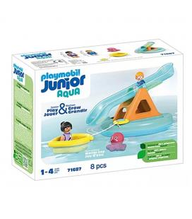 Playmobil junior aqua: isla de baño con tobogán