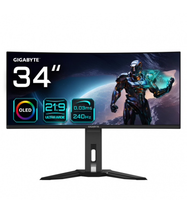 MONITOR GAMING GIGABYTE MO34WQC2 34" 3440X1440 VA 2K