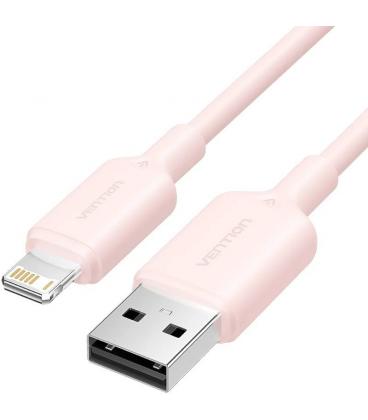 Cable usb 2.0 lightning vention lamph/ usb macho - lightning macho/ 480mbps/ 2m/ rosa