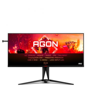 Monitor Gaming Ultrapanorámico AOC AG405UXC 40"/ WQHD/ 1ms/ 144Hz/ IPS/ Multimedia/ Negro