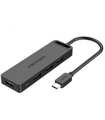 Hub usb tipo-c vention tgkbd/ 4xusb/ 1xmicrousb pd/ 50cm