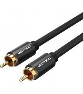 Cable estéreo vention vab-r09-b150/ rca macho - rca macho/ 1.5m/ negro