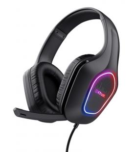 Auriculares Gaming con Micrófono Trust Gaming GXT 416 Zirox/ Jack 3.5/USB Negros