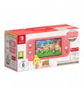 Consola nintendo switch lite coral + animal crossing new horizons + 12 meses nintendo switch online