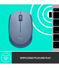 Ratón Inalámbrico Logitech M171/ Hasta 1000 DPI/ Gris Azulado