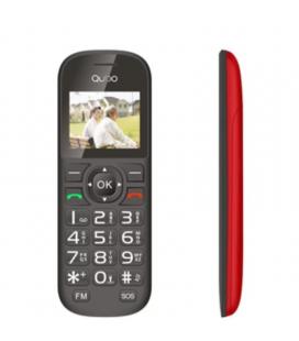 Teléfono móvil qubo d-1803 para personas mayores/ rojo