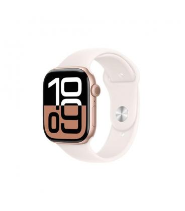 Smartwatch apple watch series 10 gps 46mm rose gold case light blush sport band m - l