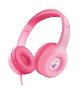 Auriculares Infantiles Trust Nouna Kids/ con Micrófono/ Rosas