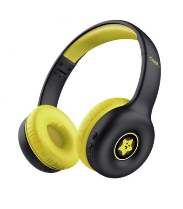 Auriculares Infantiles Inalámbricos Trust Nouna Kids/ con Micrófono/ Negros