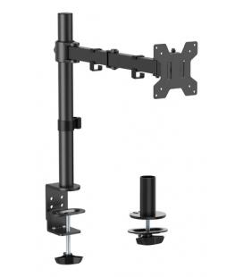 AISENS Soporte de mesa eco giratorio e inclinable para monitor/TV 10kg (3 Pivotes, 1 Brazos) de 17-32, Negro