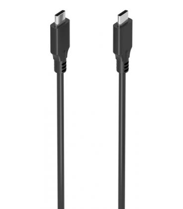 Cable USB 3.2 Tipo-C Aisens A107-0874 20GBPS 5A 100W/ USB Tipo-C Macho - USB Tipo-C Macho/ Hasta 100W/ 2m/ Gris