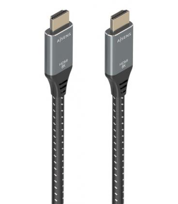 Cable HDMI 2.1 8K Aisens A150-0876/ HDMI Macho - HDMI Macho/ 5m/ Gris y Negro