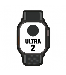 Apple watch ultra 2/ gps/ cellular/ 49mm/ caja de titanio negro/ correa loop trail negro m/l