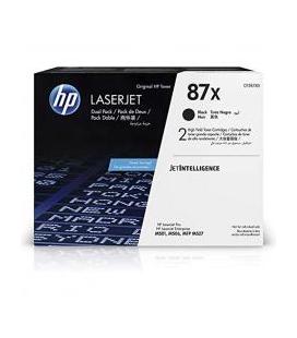 HP Paquete de 2 cartuchos de tóner negro Originales LaserJet 87X de alta capacidad